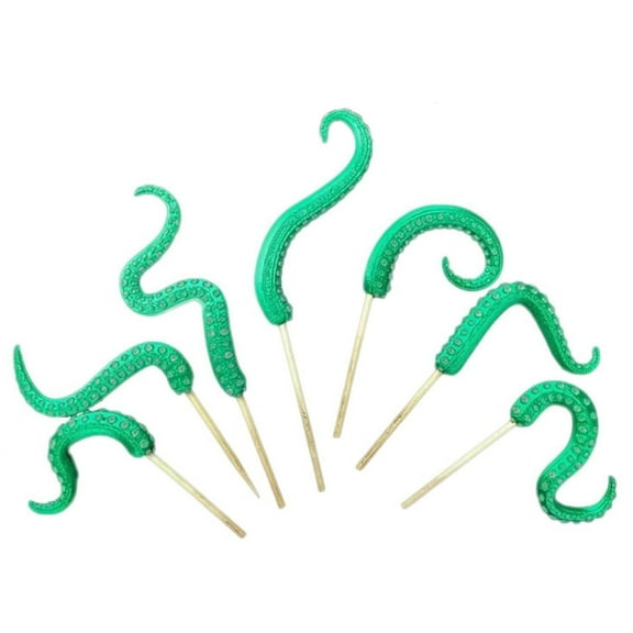 Momihoom Octopus Tentacle Cocktail Picks, Novelty Appetizer Skewers for Party and Event Decor