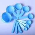 thumbnail image 1 of Momihoom Plastic Measuring Cups and Spoons Set Colored for Kitchen Cooking Bathing, 1 of 8
