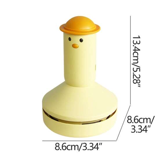 Momihoom Playful Chick-Design Desktop Vacuum Cleaner, Portable Mini Sweeper for Desk, Keyboard, and Small Space Cleaning