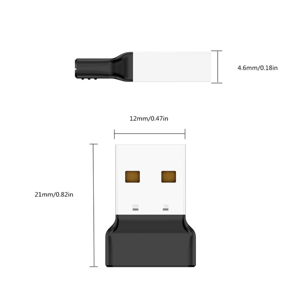 Momihoom Plug and Play Nano USB Bluetooth 5.3 Adapter for PC, Adds Wireless Connectivity to Desktop, Laptop, and Peripherals