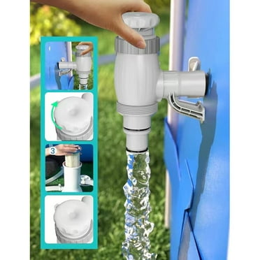 Momihoom Plunger Valve for above Ground Swimming Pool, Pool Replacement Parts with On-Off Valve, Pool Hose Adapter and Pool Pipe Holder, Pool Pump Parts, above Ground Pool Accessories
