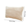 thumbnail image 1 of Momihoom Plush Striped Decorative Pillow Cover, Cozy Ribbed Throw Pillow Cover for Bed and Sofa, 1 of 6