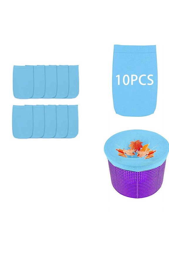 Momihoom Pool Skimmer Filter Socks for Above Ground and Inground Pool Skimmer Basket, Pool nets for Cleaning, Ultra Fine Mesh Screen Socks for Pool Skimmer Basket