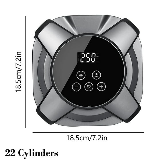 Momihoom Portable Digital Tire Inflator with 12V Power, LED Light, and USB Charging Port