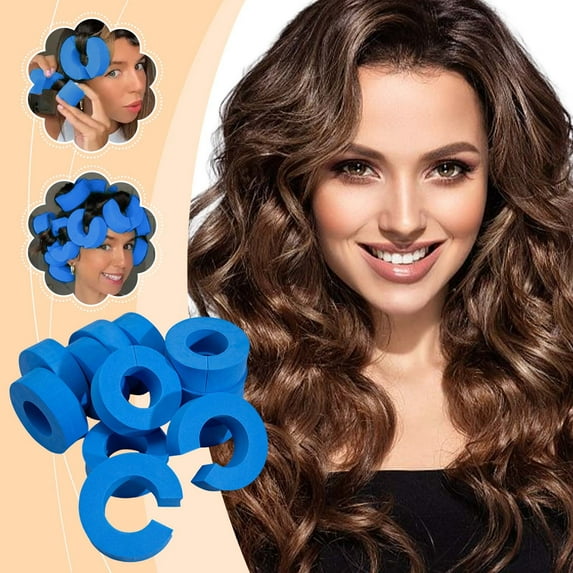 Momihoom Portable Sponge Hair Rollers Hair Heatless Soft Sleeping Roller C Shape Hair Rollers For Any Hair Type