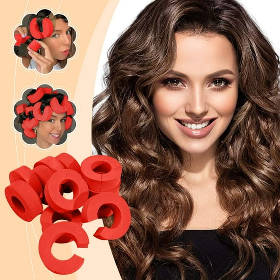 Momihoom Portable Sponge Hair Rollers Hair Heatless Soft Sleeping Roller C Shape Hair Rollers For Any Hair Type