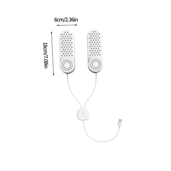 Momihoom Portable USB Shoe Dryer and Deodorizer, 3-Speed Timer Function for Boots, Sneakers, and Sports Gear