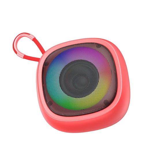 Momihoom Portable Wireless Bluetooth Speaker with Dynamic LED Ring, Large Volume for Indoor and Outdoor Use