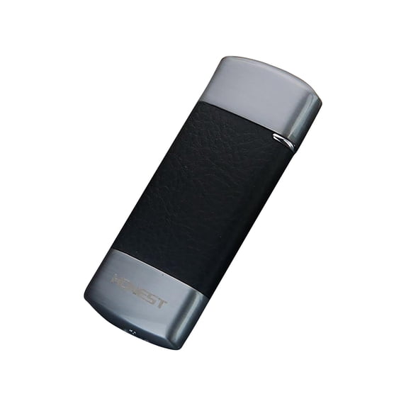 Momihoom Premium HONEST Metal Lighter with Leather Texture, Sleek Refillable Pocket Lighter for Daily Use