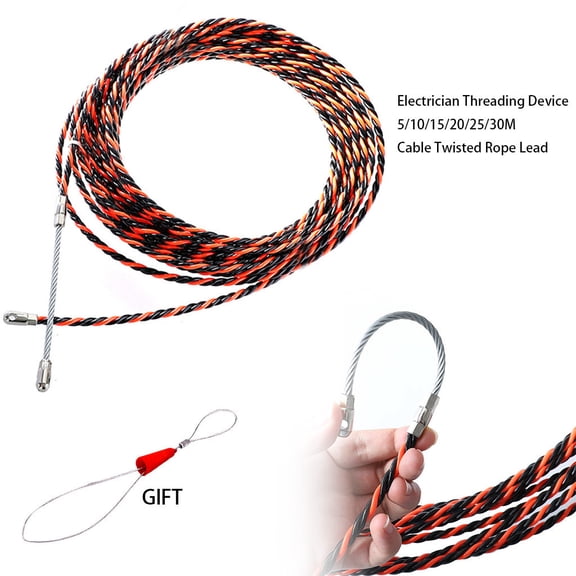Momihoom Professional 10M Cable Fish Tape Wire Network Wire Guider Cable Puller Electrician Threading Device Lead Device
