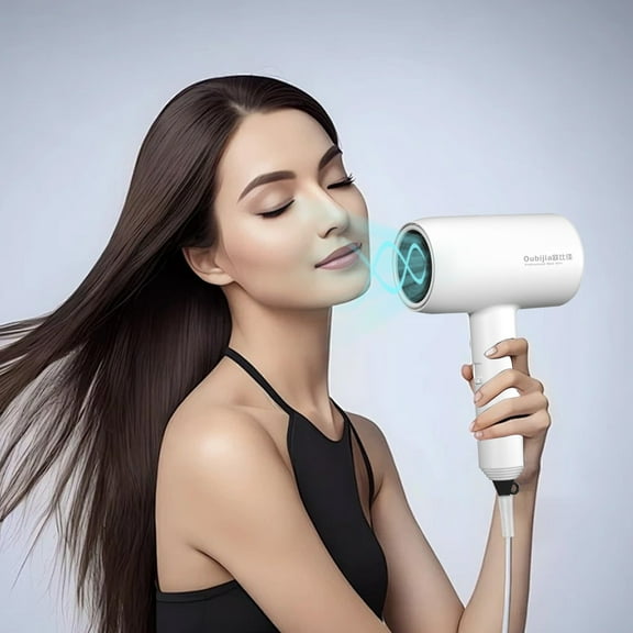 Momihoom Professional Hair Dryer Blow Dryer with Diffuser Nozzle Comb and Concentrator Negative Ions Fast Drying Light and Quiet with Ceramic Technology for All Hair Types