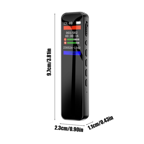 Momihoom Professional Portable Digital Voice Recorder with HD Noise Reduction, 512GB Expandable Storage, and MP3 Player