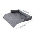thumbnail image 1 of Momihoom Quilted 3-Sided Bolster Pet Bed & Furniture Protector, Versatile Sofa Cushion for Dogs & Cats, All-Season Pet Mat with Raised Edges, 1 of 8