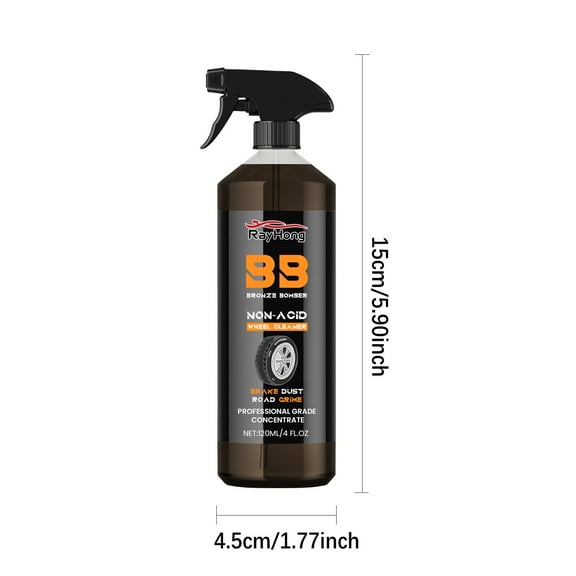 Momihoom RayHong Bronze Bomber Non-Acid Professional Wheel Cleaner, Heavy-Duty Brake Dust Remover