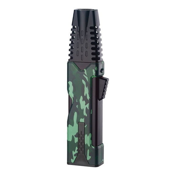 Momihoom Refillable Butane Torch Lighter, Windproof Flame Tool for Outdoor Adventures, Camping, and Emergency Use