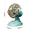thumbnail image 1 of Momihoom Retro Adjustable Desktop Fan with Decorative Metal Grille, Compact Personal Cooling Device for Home and Office, 1 of 6