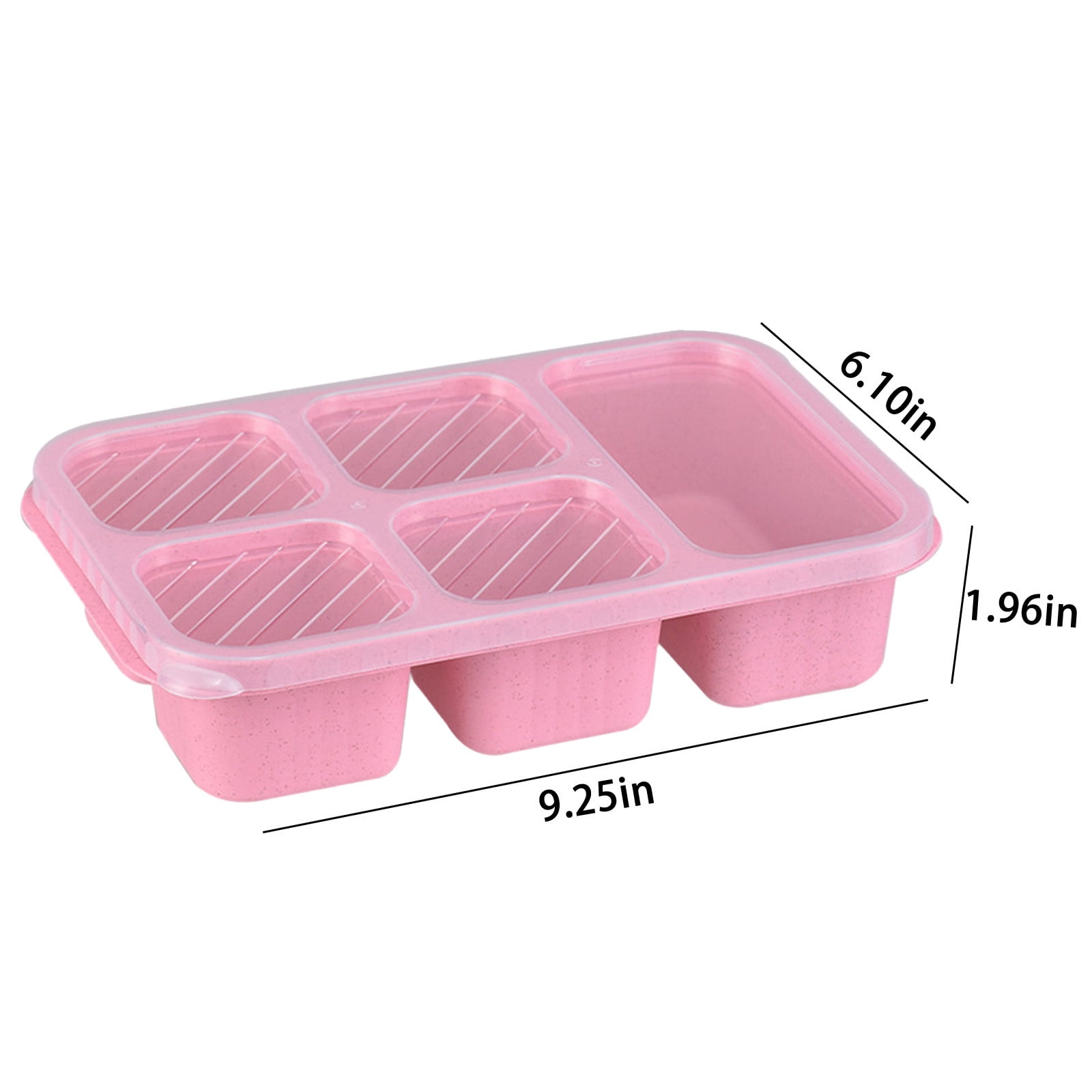 Momihoom Reusable Multi-Compartment Bento Lunch Container with Secure ...