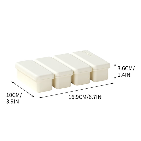 Momihoom Reusable Stackable Trays with Airtight Lids, DIY Fruit Infused Ice Molds for Beverages and Cocktails