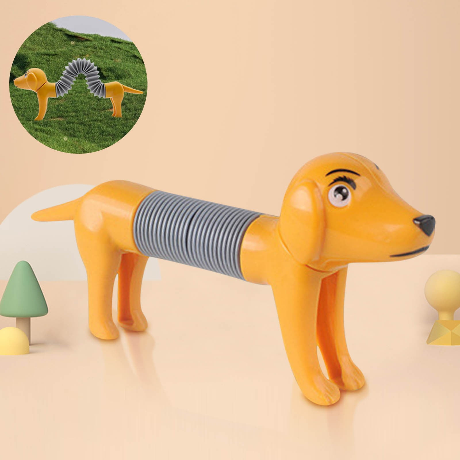 Momihoom Robot Dog,Dog Pop Tubes,Toy Dog,Animal Pop Tubes,Fidget Toys For Kids,Sensory Toys For
