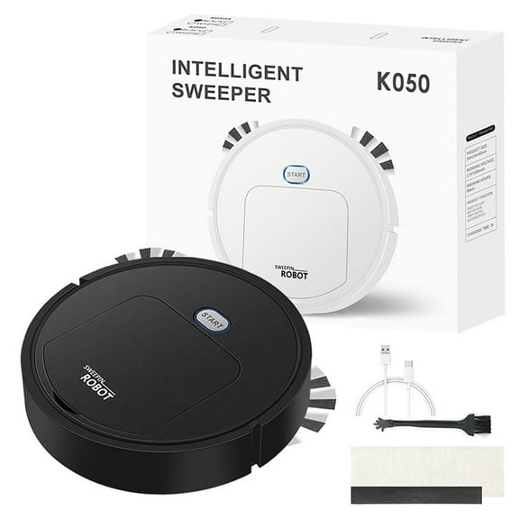 Momihoom Robot Vacuum Cleaner,Sweeping Robot,Ultra Slim Quiet,Super-Strong Suction,Cleans Hard Floors to Medium-Pile Carpets,Integral Memory Multiple Cleaning Modes Vacuum Best for Pet Hairs