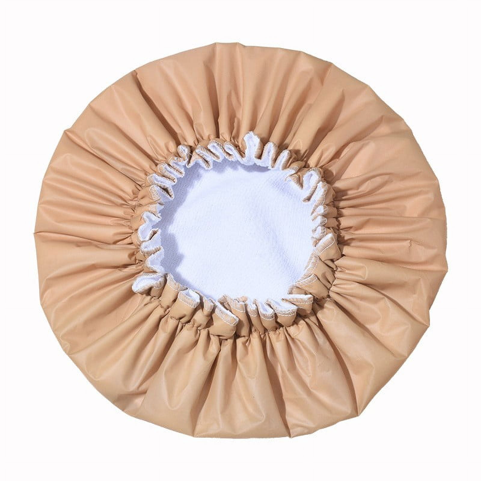 Momihoom Shower Caps for Women, Terry Cloth Lined Exterior Elastic and ...