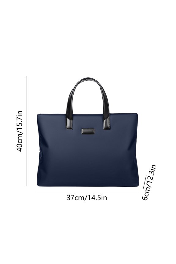 Momihoom Sleek Business Handheld Briefcase, Multi-Compartment Document Bag for Work & Meetings, Durable Cloth Laptop Tote, Ideal Father's Day Gift for Men