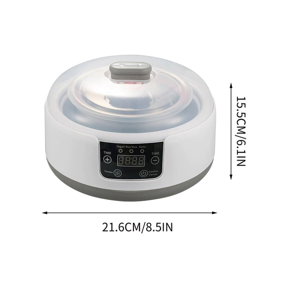 Momihoom Smart Automatic Yogurt Maker with Timer, Stainless Steel Rice Wine Natto Fermentation Machine