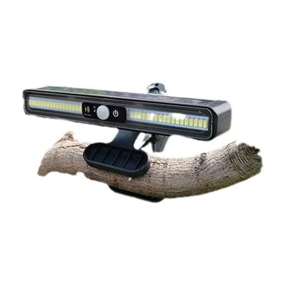 Momihoom Solar-Powered Clip-On Outdoor Motion Sensor Light, 400 Lumens LED with 3 Light Modes