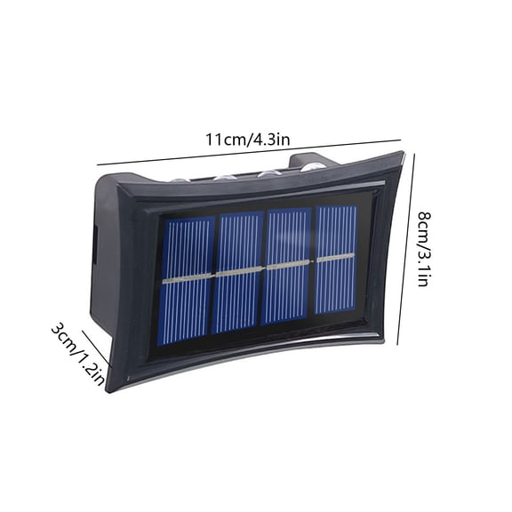 Momihoom Solar Powered LED Outdoor Security Light, Motion Activated Waterproof Wall Light for Patio, Yard & Garage