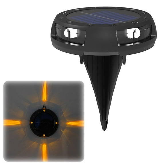 Momihoom Solar-Powered Outdoor Ground Light, Waterproof Stake-Mounted LED Pathway Light for Yard and Garden