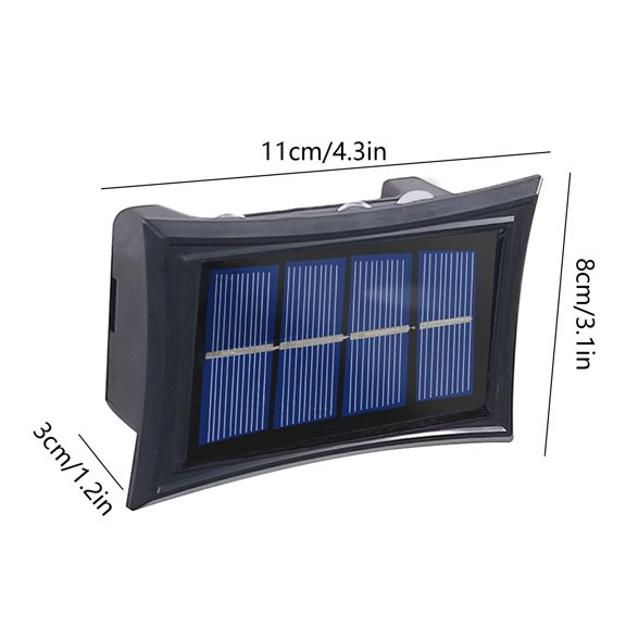 Momihoom Solar Powered Outdoor LED Security Light, Waterproof Motion Sensor Wall Lamp for Patio, Deck, Garden & Driveway