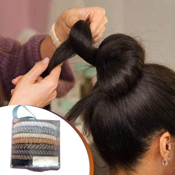 Momihoom Spiral Hair Ties, No Damage Cute & Soft Elastic Coil Hair Ties, Gentle Ponytail Holders for Thick or Thin Hair, Assorted Colors