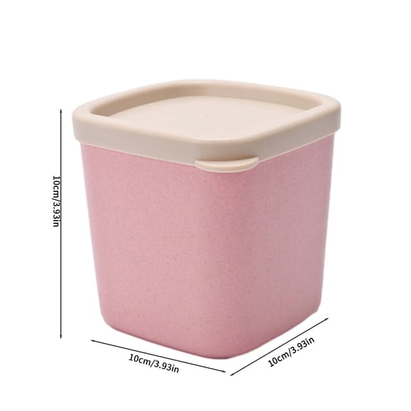 Momihoom Square Storage Container with Secure Lid, Eco-Friendly Kitchen Organizer for Snacks, Leftovers, and Small Household Items