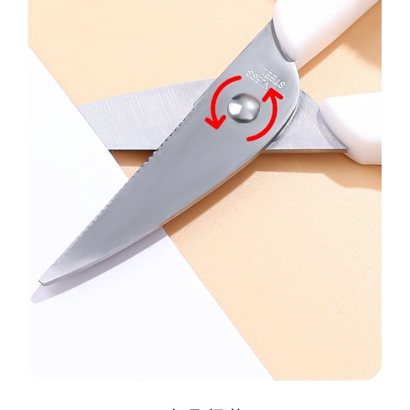 Momihoom Stainless Steel Children's Safety Scissors, Ergonomic Handle Craft and Kitchen Shears