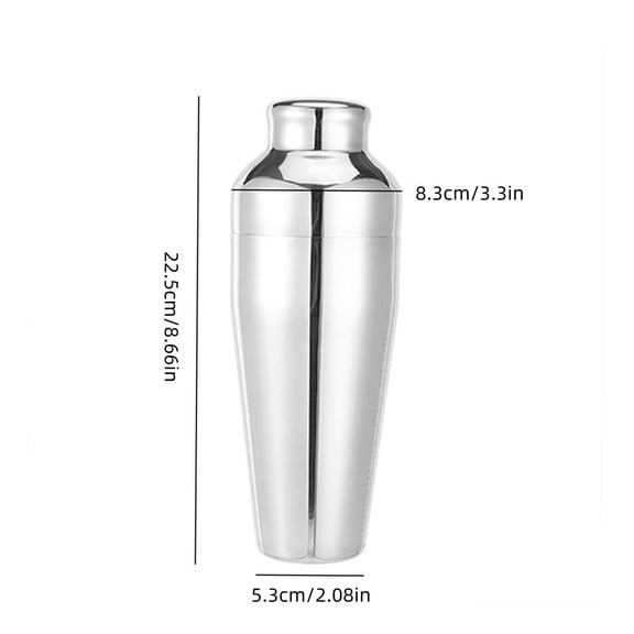 Momihoom Stainless Steel Cocktail Shaker with Recipe and Scale Markings