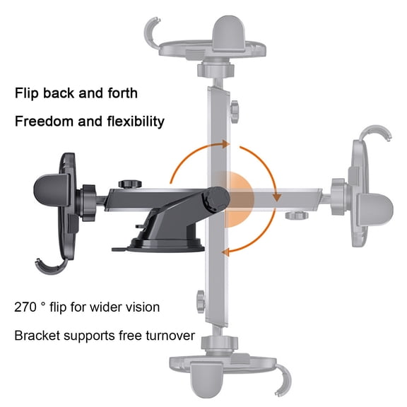 Momihoom Super Stable Car Phone Mount with 270° Flip, Universal Fit for All Smartphones