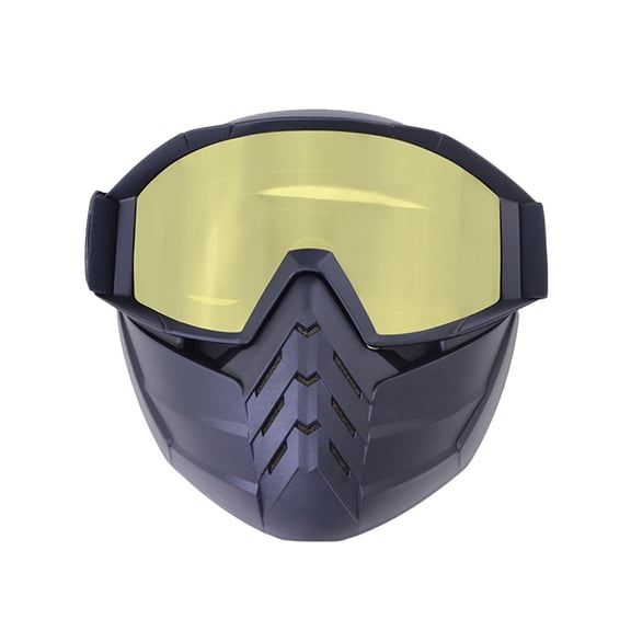 Momihoom Tactical Full-Face Protective Mask with Detachable Goggles, Impact-Resistant Gear, Motorcycle Riding, and Outdoor Adventures