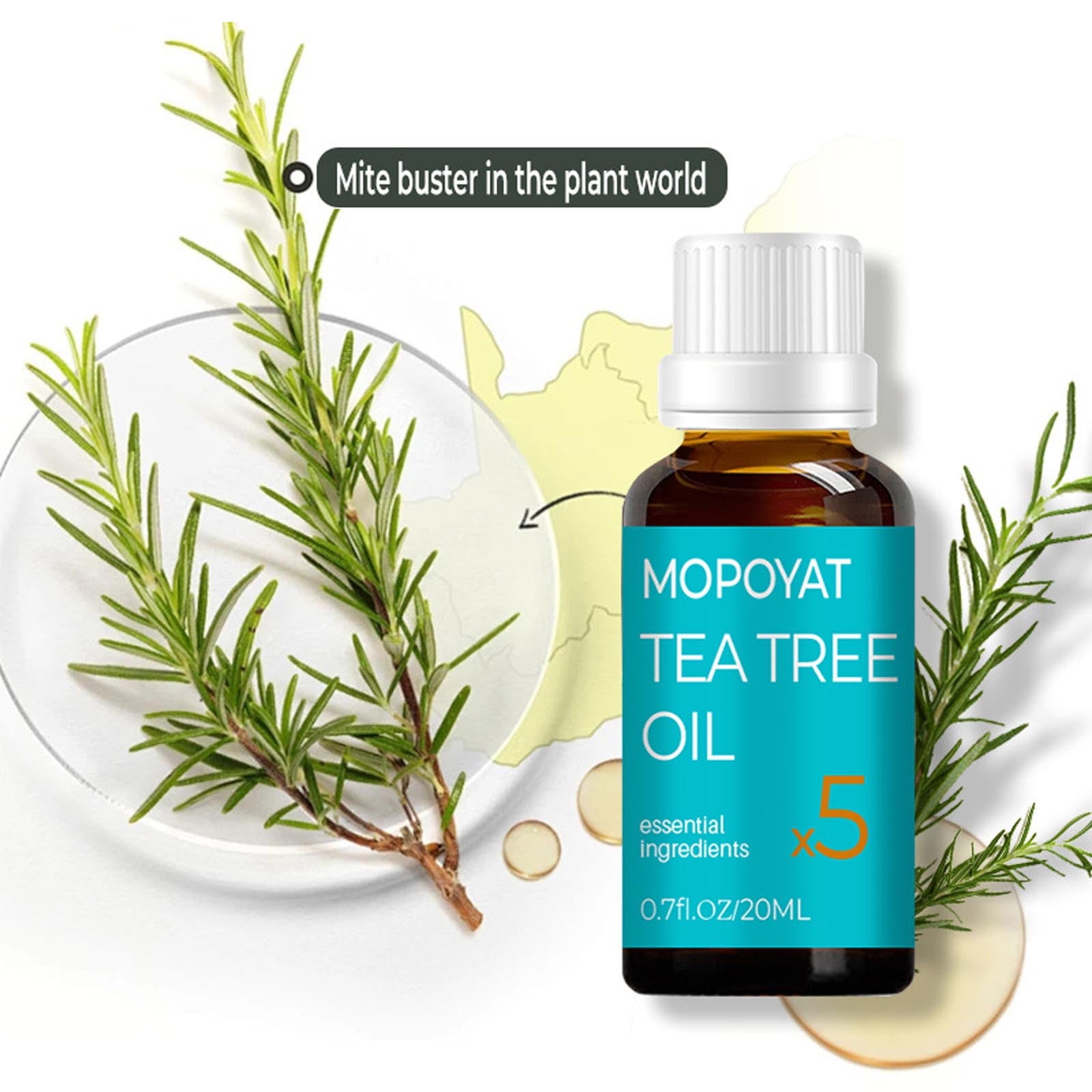 Momihoom Tea Tree Oil for Skin, Hair, Face & Toenails 100 Natural