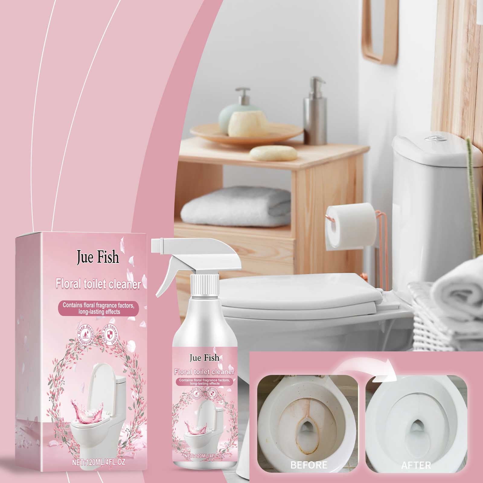 Momihoom Toilet Tablets, Continuous Clean Toilet Drop Ins, Helps Keep