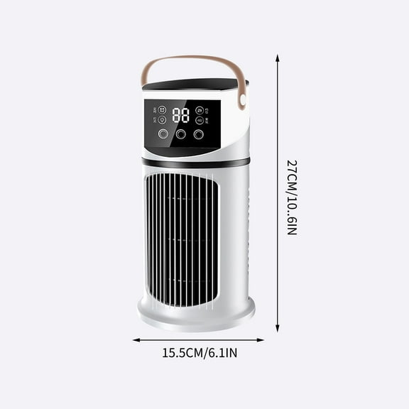 Momihoom Tower USB Air Cooler Fan with Personal Air Conditioning, Remote Control, and Colorful LED Lights