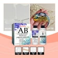 thumbnail image 1 of Momihoom Transparent Resin Epoxy High Adhesive A & B Match Crystal Glue Resin Jewelry Making Kits - Sunlight Activated Curing Resin for DIY Jewelry Making, Art Crafts (Clear), 1 of 9