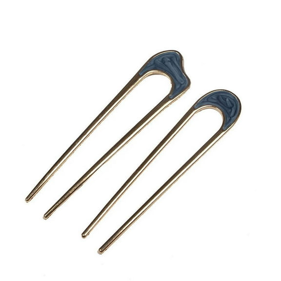 Momihoom U-Shaped Hair Pins Metal Vintage Hair Sticks French Hair Pin Hairstyle Chignon for Women