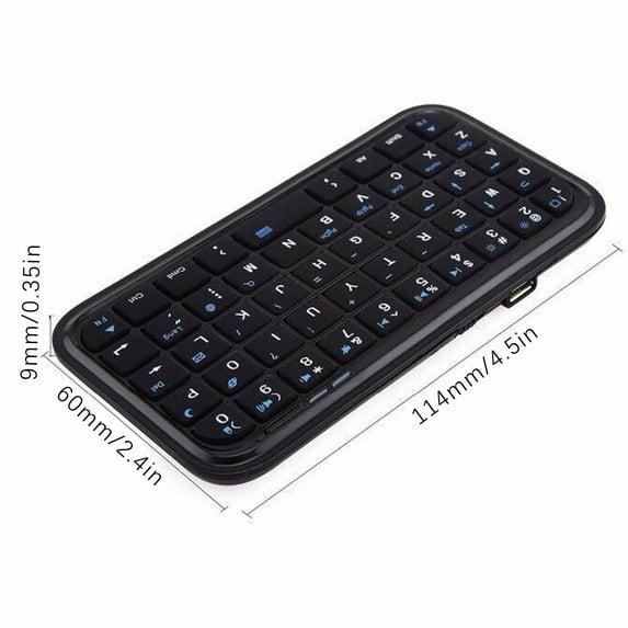 Momihoom Universal Wireless Bluetooth Pocket Keyboard, Mini Portable Keyboard for Mobile Phone, Tablet, and Computer