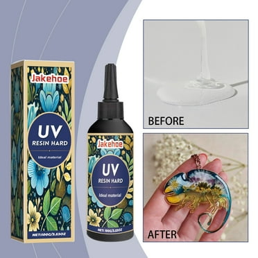 Momihoom Upgraded UV Resin Kit with Light- Clear Hard UV Cure Epoxy Resin Supplies Premixed Activated Glue Fast Curing Starter Jewelry Making Kit for Craft Beginner