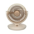 thumbnail image 1 of Momihoom Vintage-Inspired Desktop Fan with Adjustable Tilt, Quiet Cooling Device with Metallic Accents for Home and Office, 1 of 9
