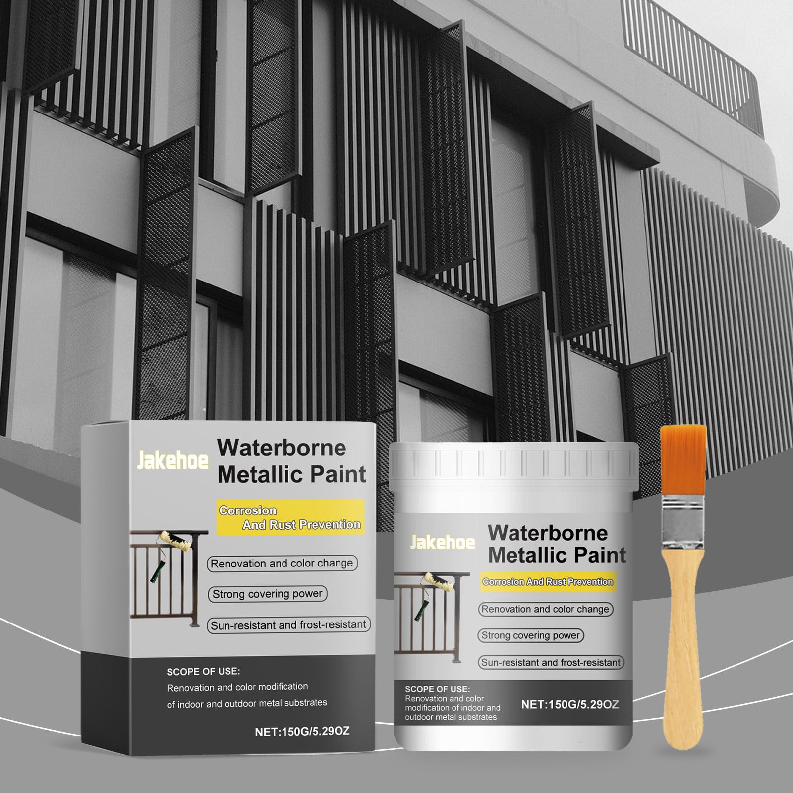 Momihoom Waterborne Metallics Paint Waterproofs Paint Outdoor Paint