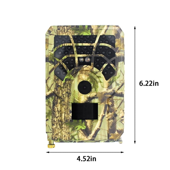 Momihoom Wide Angle 120° Trail Camera with Infrared Night Vision, 12MP Photos, 1080P Video, and 0.8S Trigger