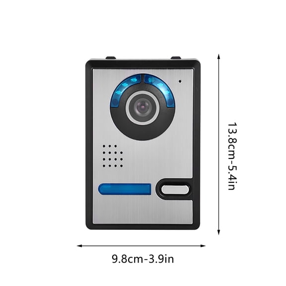 Momihoom Wired Video Doorbell System with 7-Inch LCD Monitor, Two-Way Talk, and Infrared Night Vision