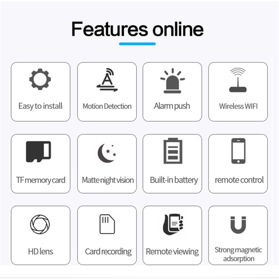 Momihoom Wireless HD 1080P Security Camera with Rechargeable Battery, Night Vision, and Motion Detection