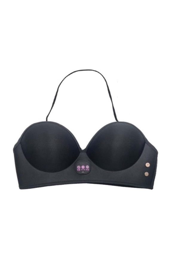Momihoom Wireless USB Breast Massager and Enhancer Bra with Vibration and Heating Function